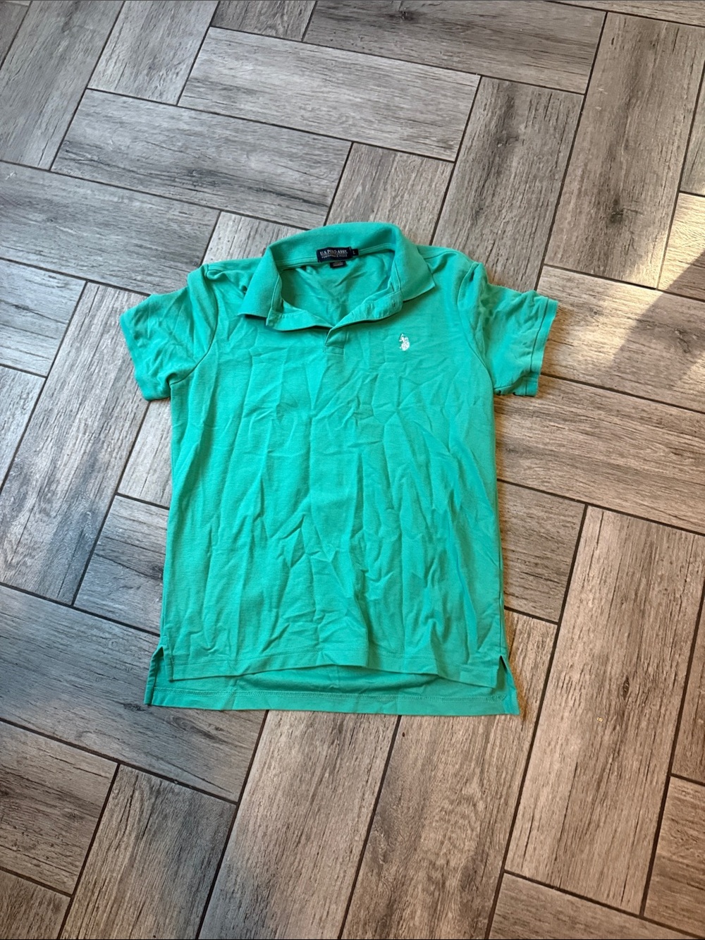 Ralph Lauren Kids Teal Polo Shirt with Embroidered Pony